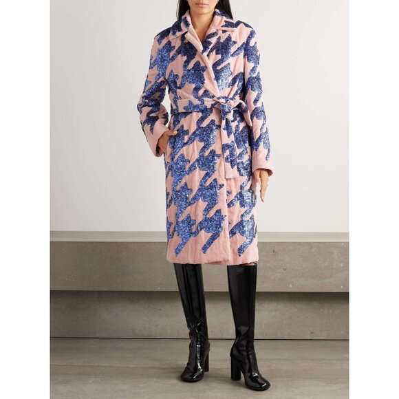 DRIES VAN NOTENBelted sequin-embellished cotton-blend terry coat Size IT 38/ US - Picture 1 of 15